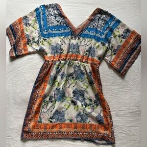 Carolina Williamson V-Neck Patterned Dress